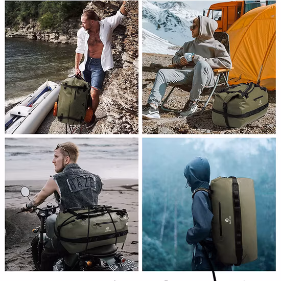 Robuste, wasserfeste, trockene Reisetasche für den Boots- und Kajaksport